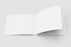 Minimalist black and white background featuring a color-graded physical book standing upright.