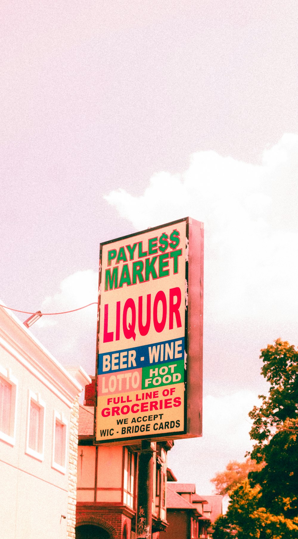 a sign on a building