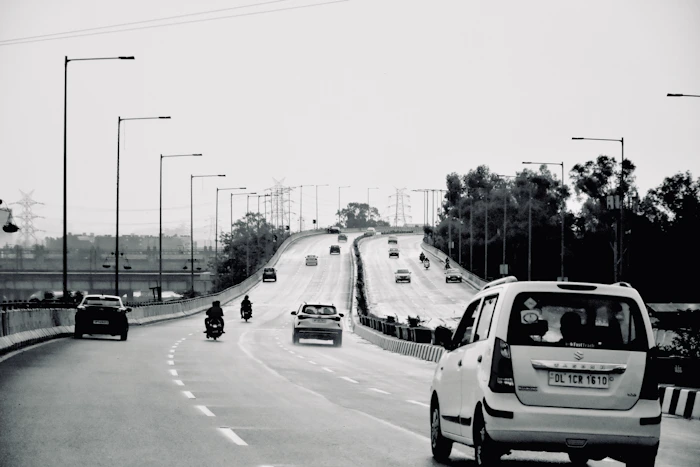 New Delhi road local city ride