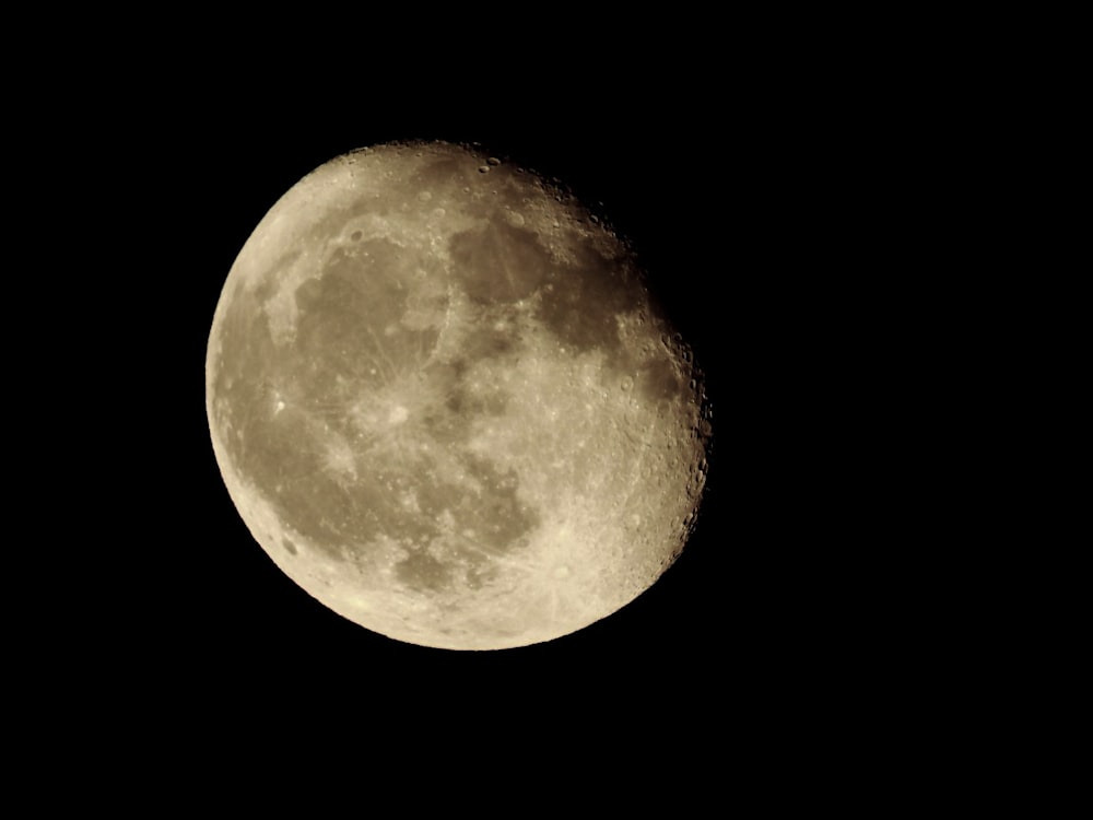 a close up of the moon