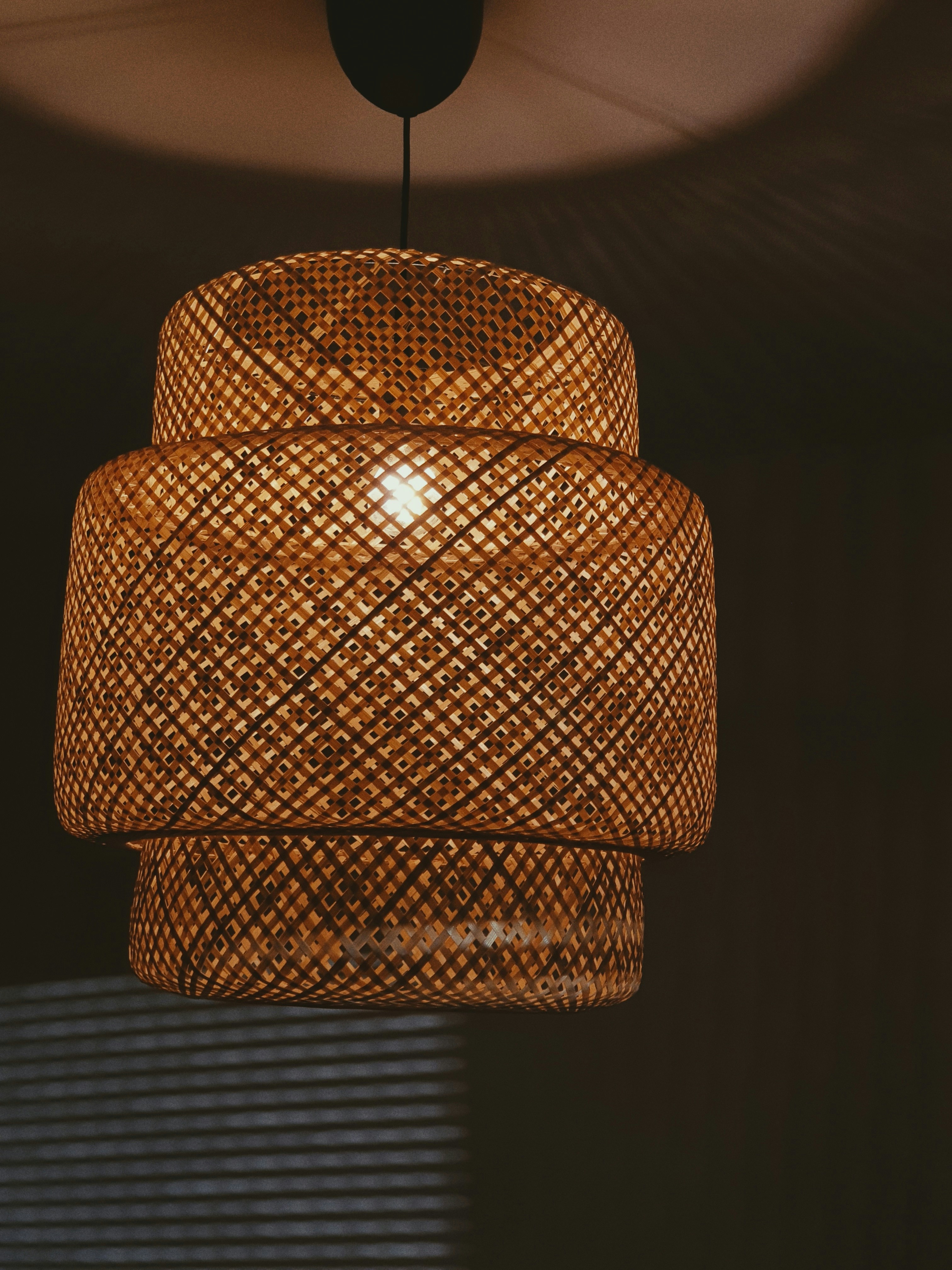 Handwoven Rattan Ceiling Light