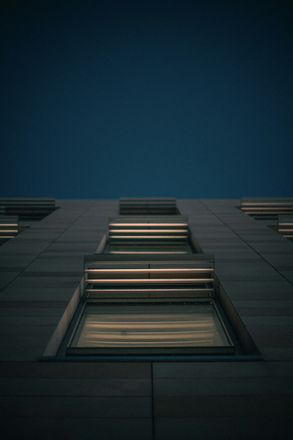 a building with a blue sky