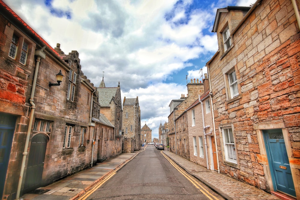 a street with buildings on both sides