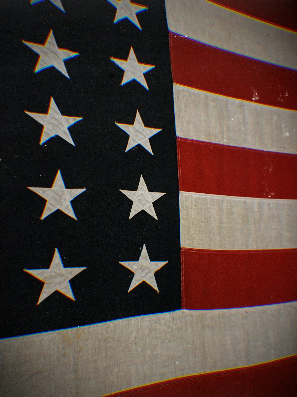 a flag with stars