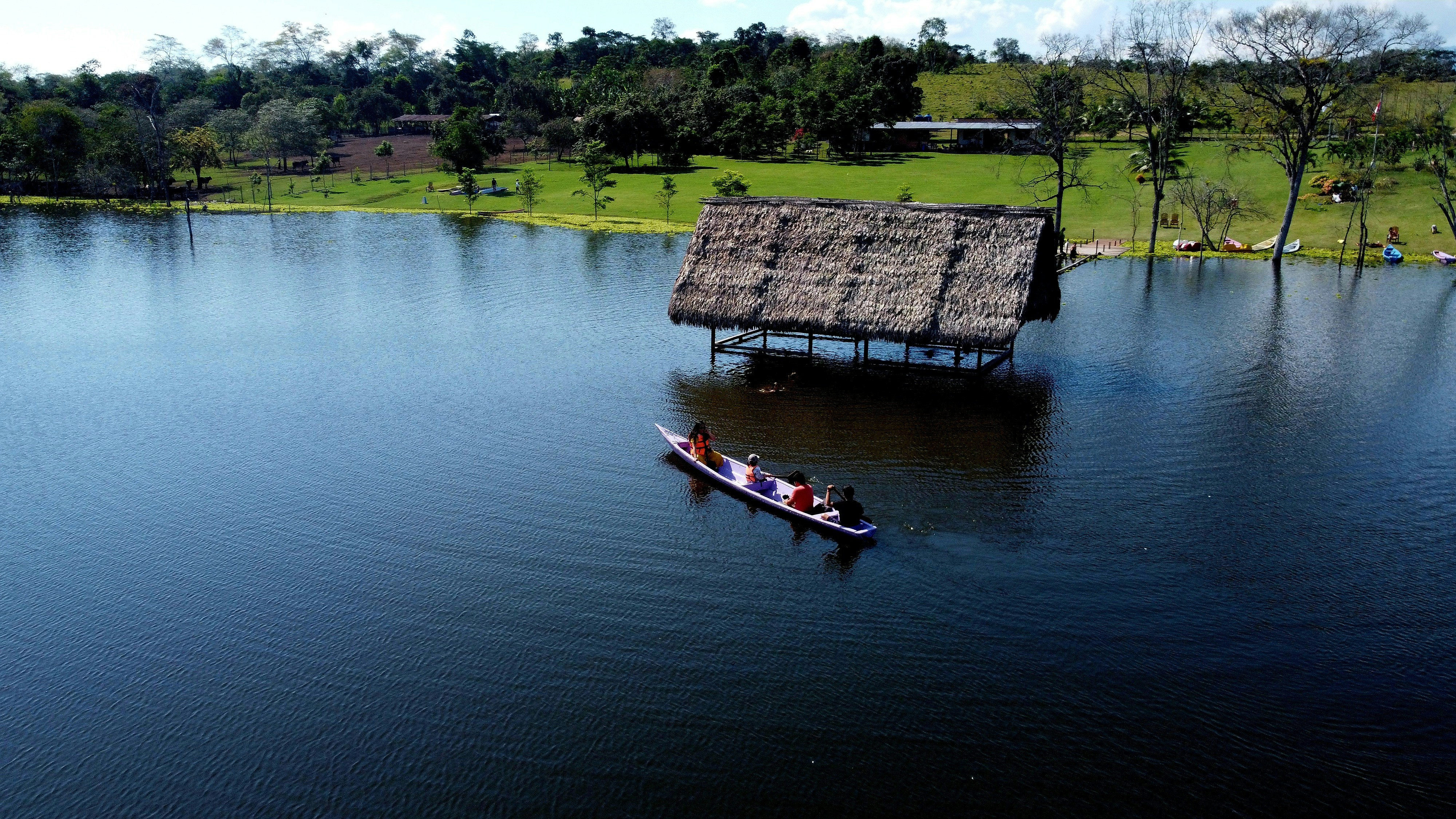 a boat on the water