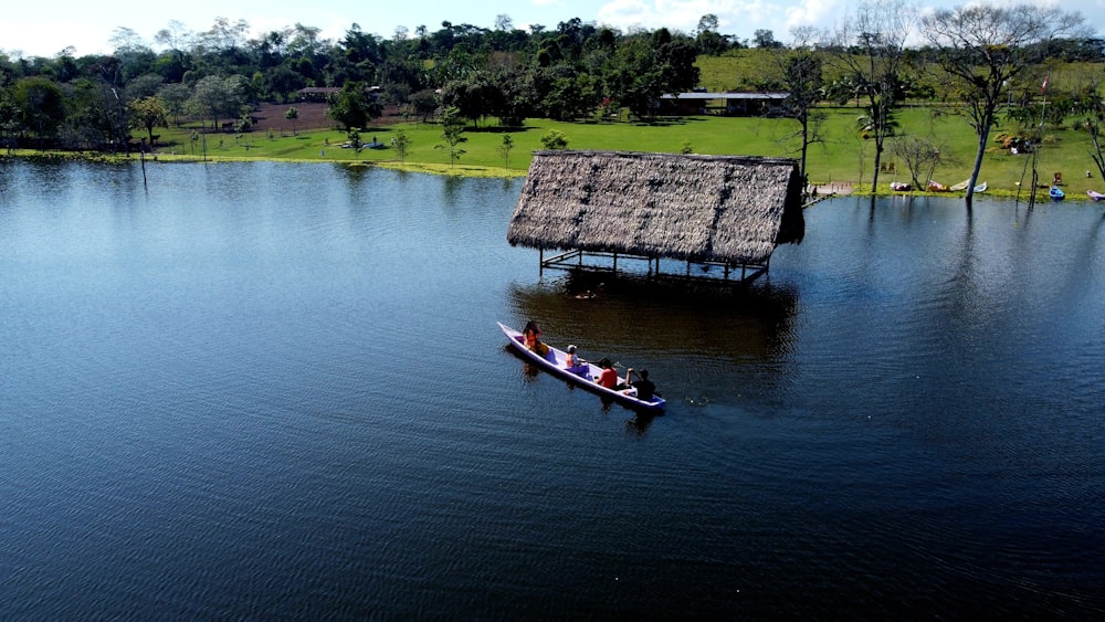 a boat on the water