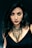 a woman with long black hair