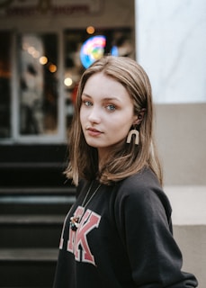 a person looking at the camera