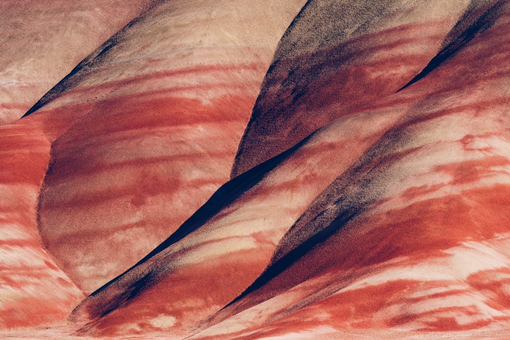 a close-up of a red rock