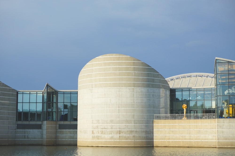 a building with a round top