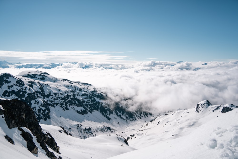 a snowy mountain top