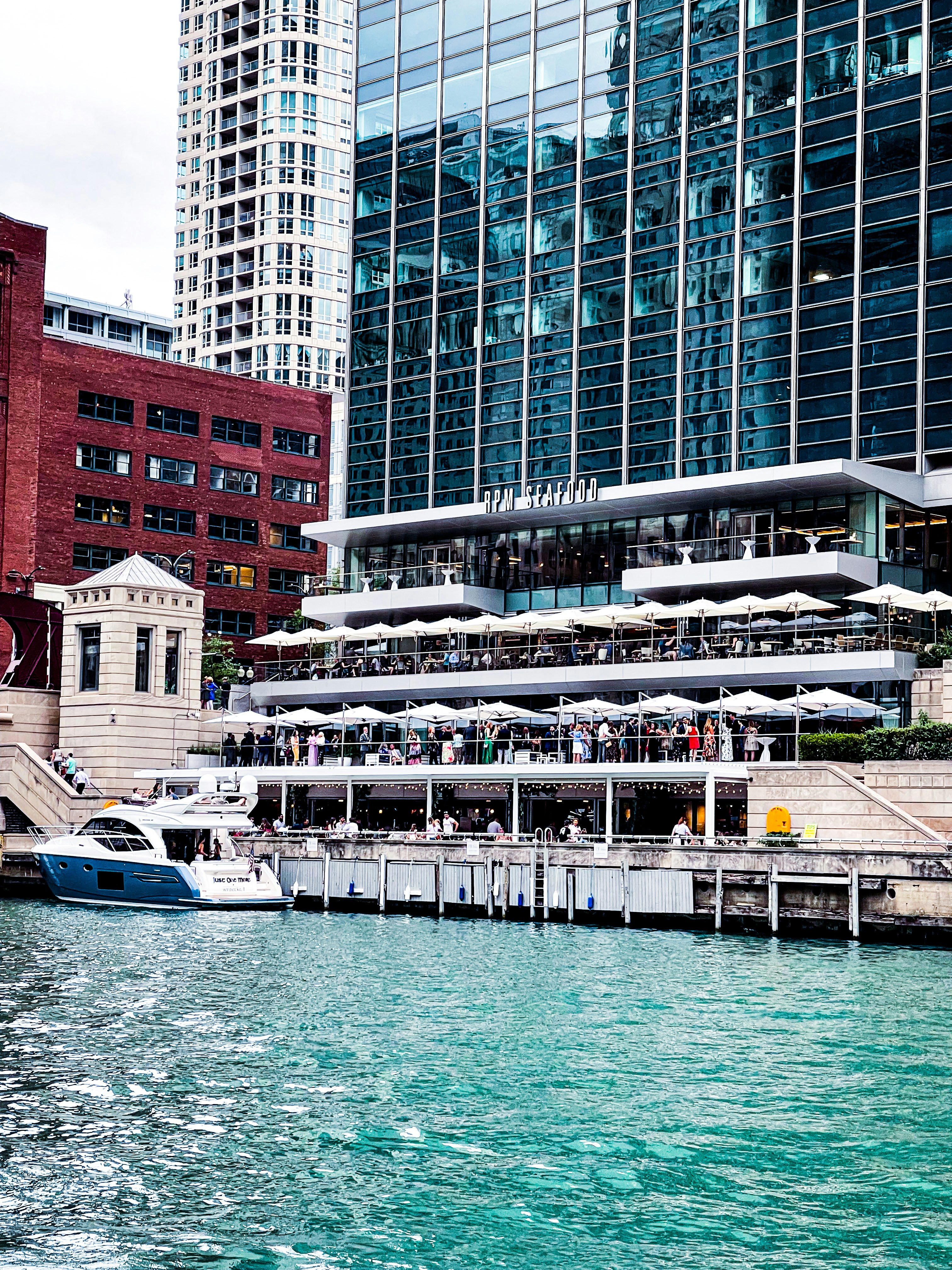 a boat docked at a pier