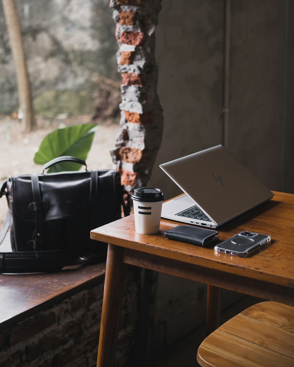 a laptop on a table