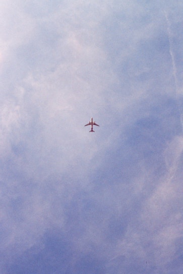 a plane flying in the sky