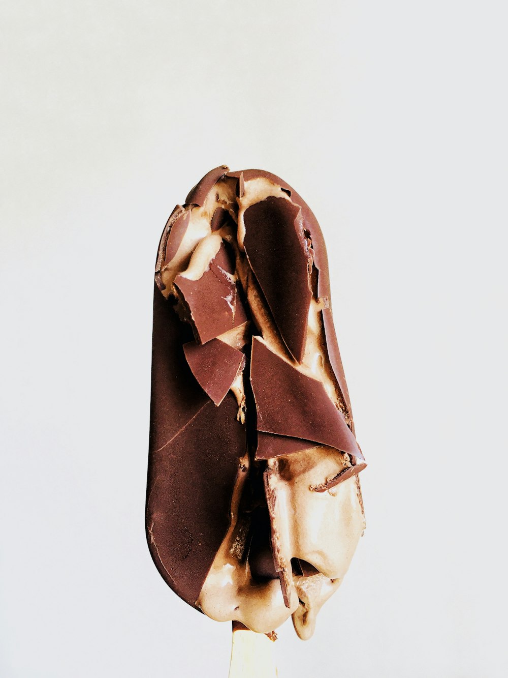 a brown and white shoe