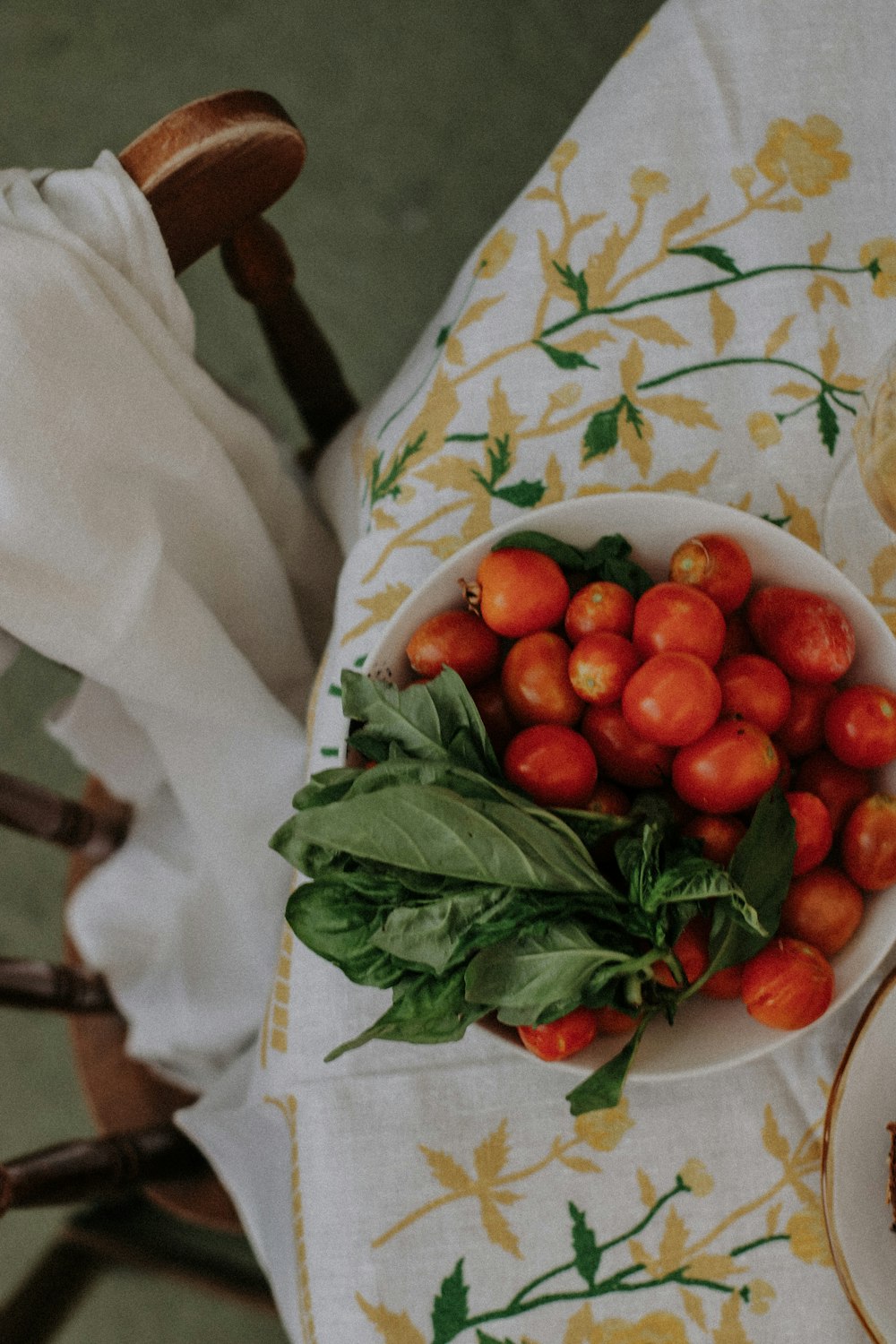 a bowl of strawberries