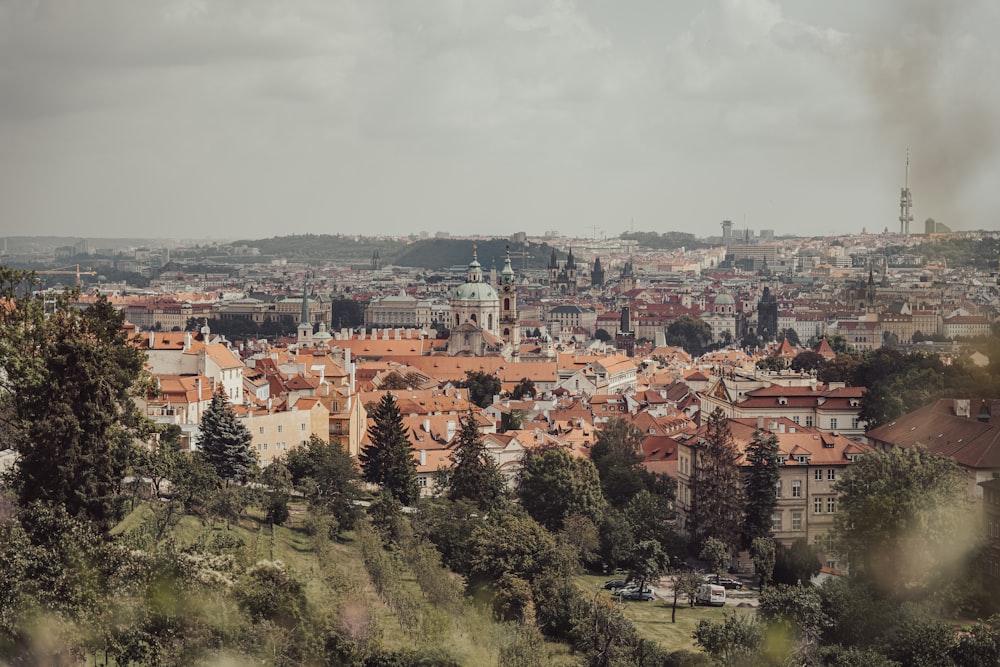 Eine Stadt mit vielen Gebäuden