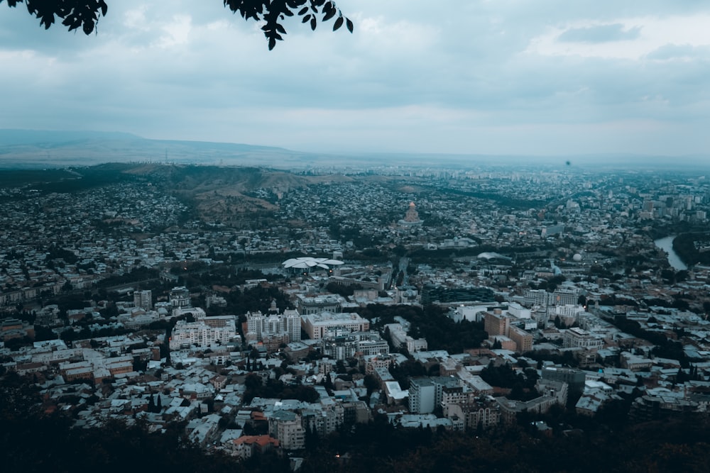 a city with many buildings