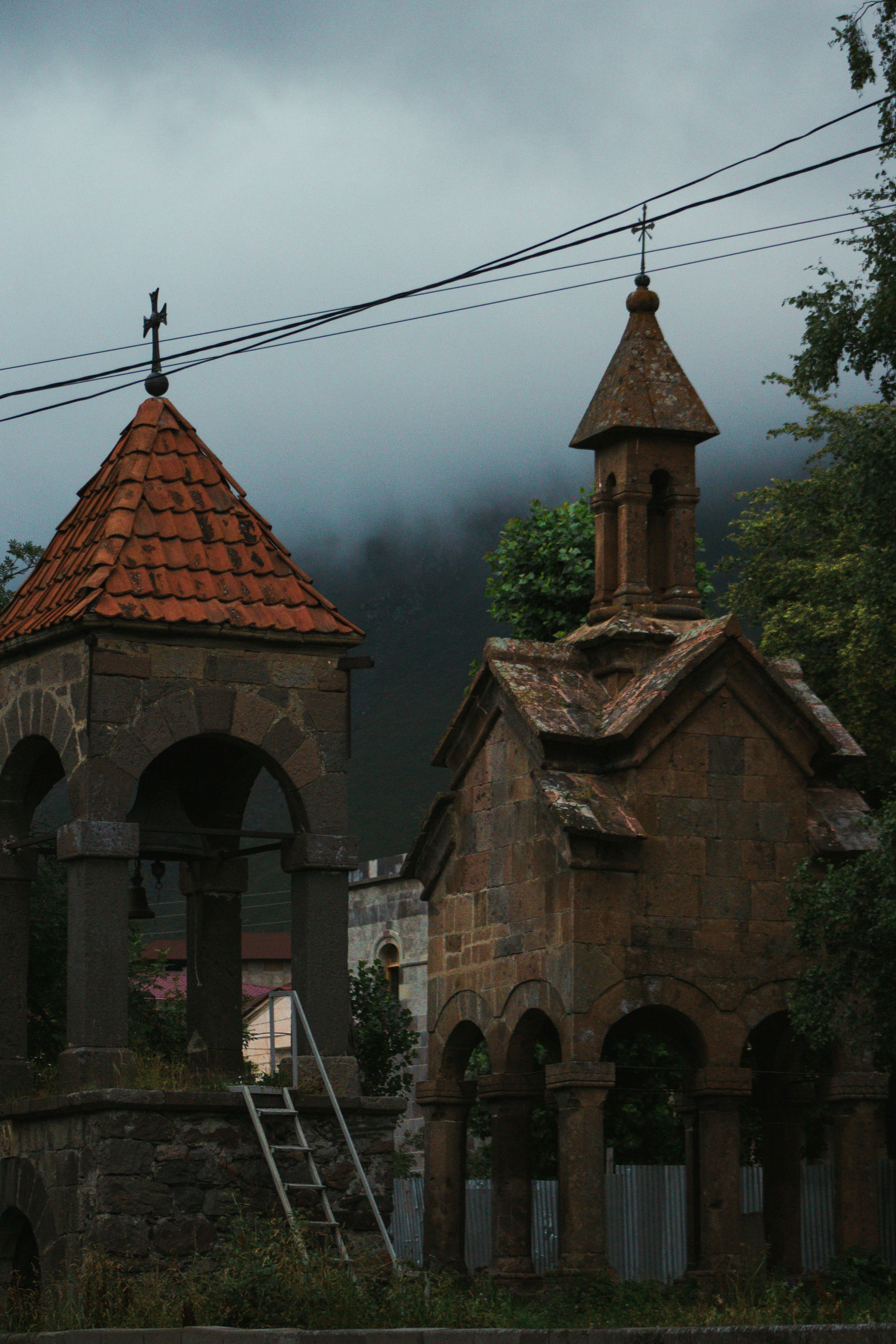 a building with a tower