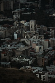 Aerial view of a cluster of apartment buildings representing bulk acquisition opportunities.