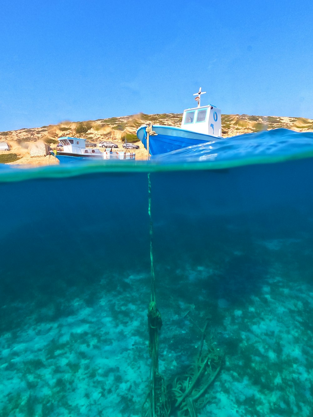 a boat in the water