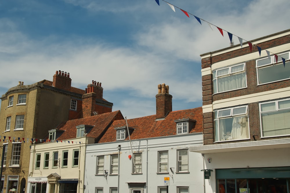 a row of buildings