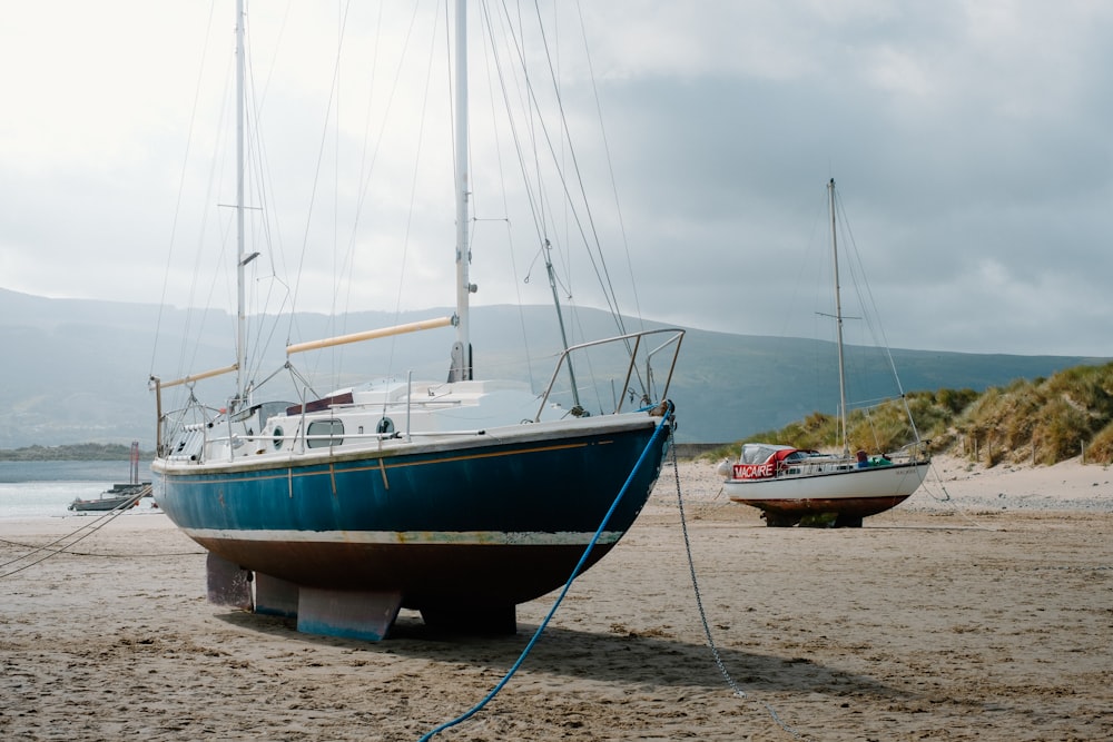 boats on the beach