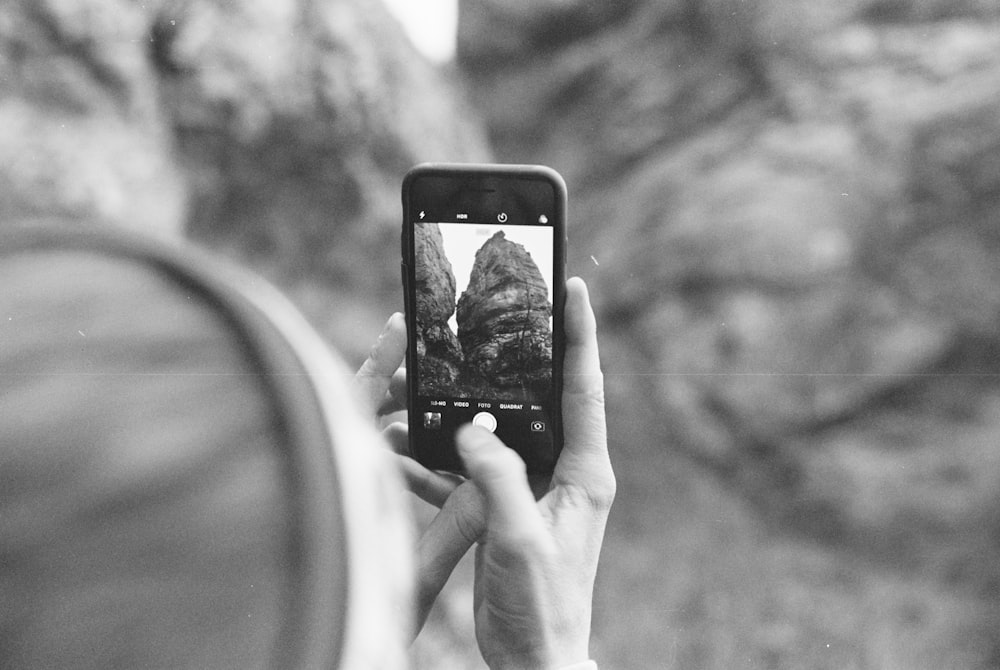 a person holding a phone