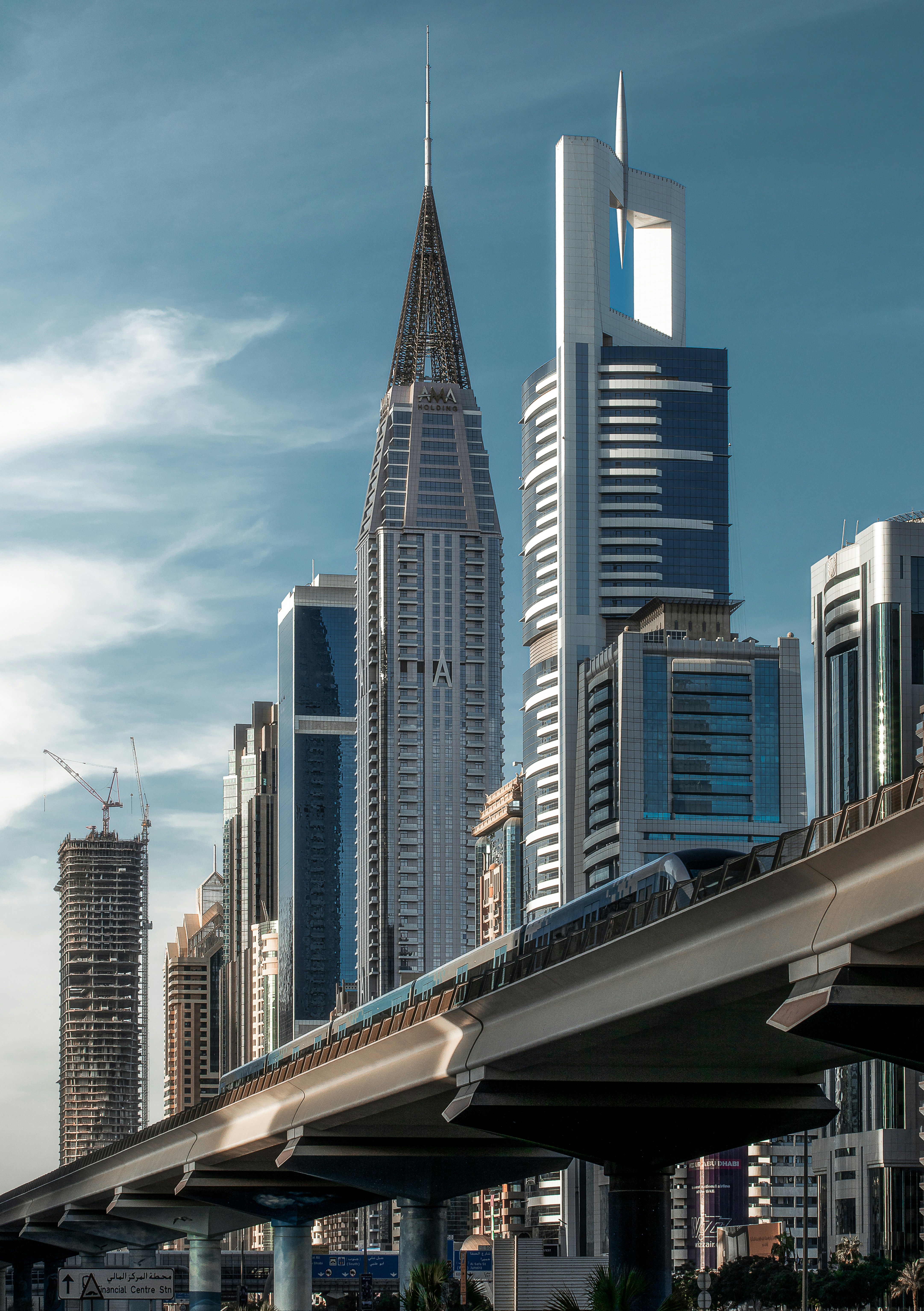 a bridge leading to a city
