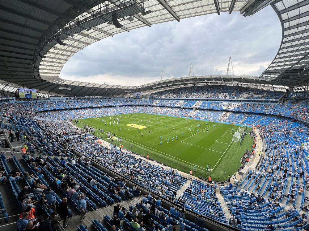 a stadium filled with people