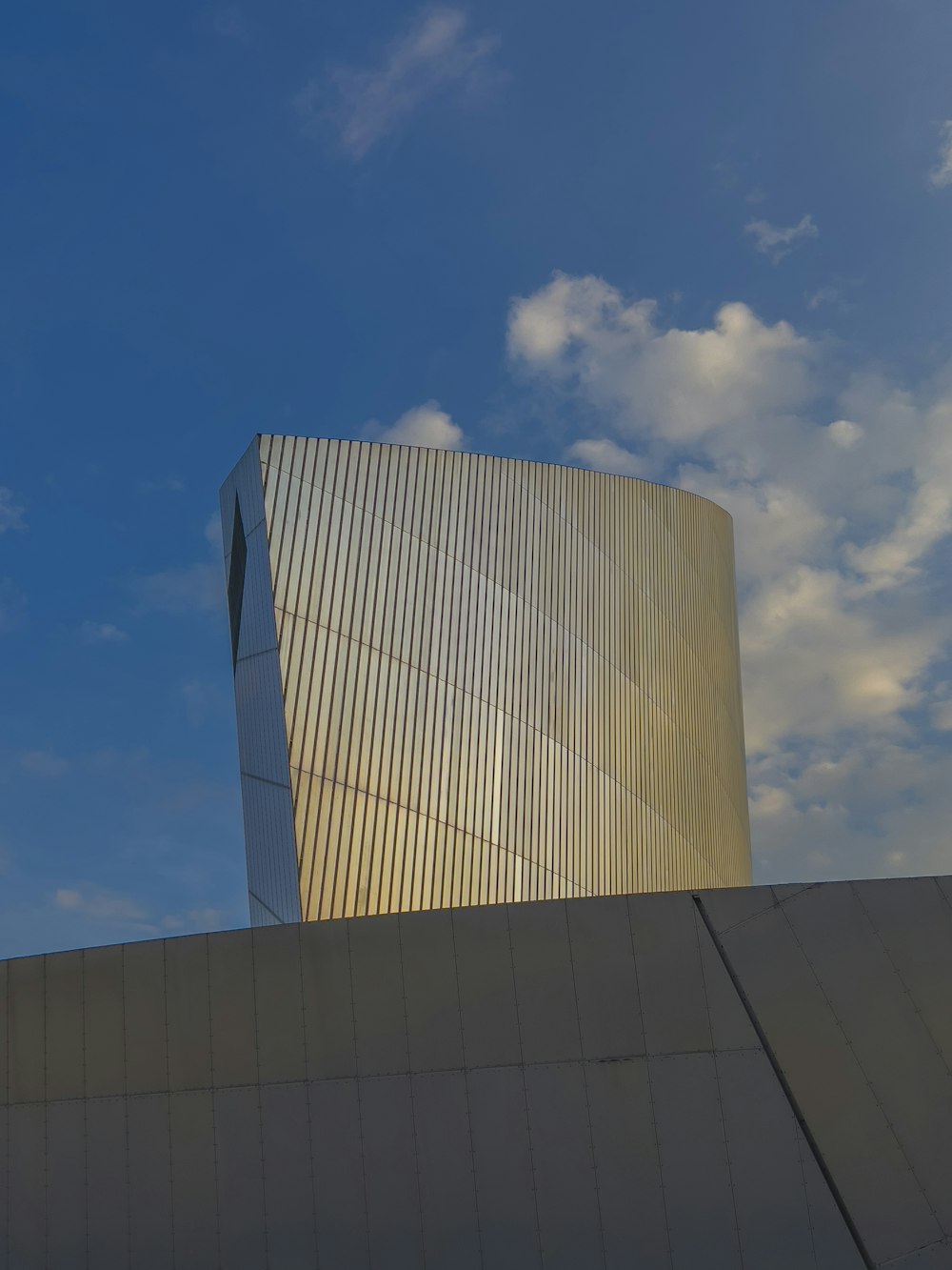 a low angle view of a building