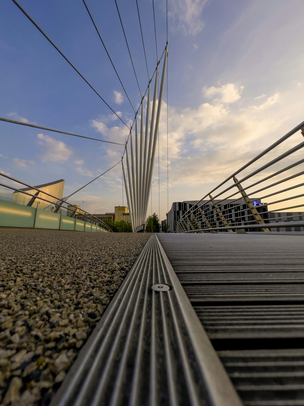 a bridge with cables