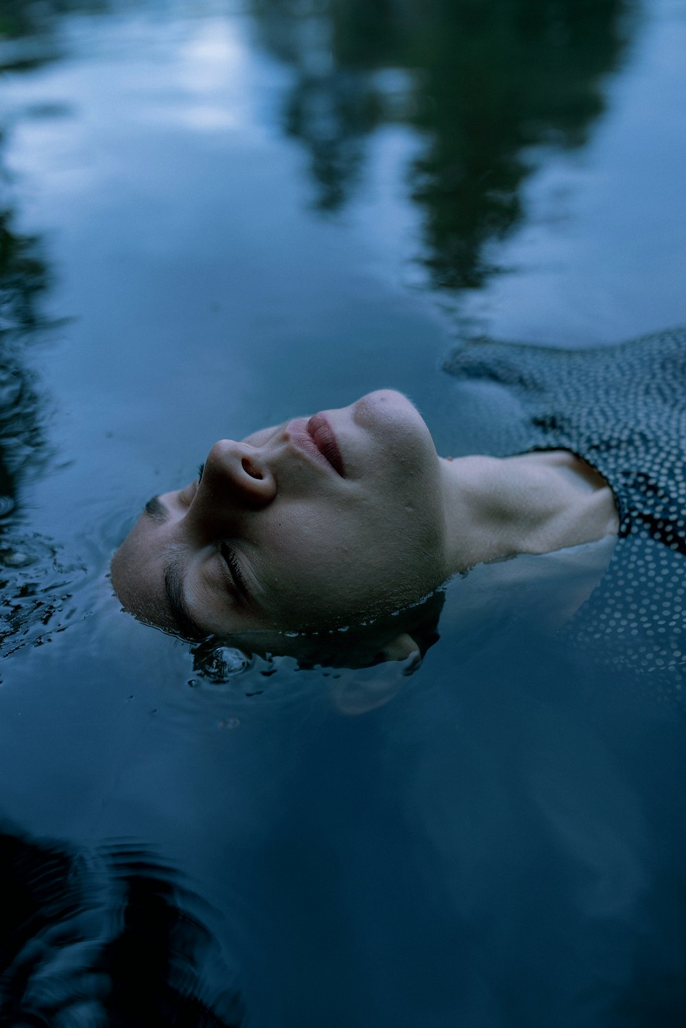 a shark swimming in water