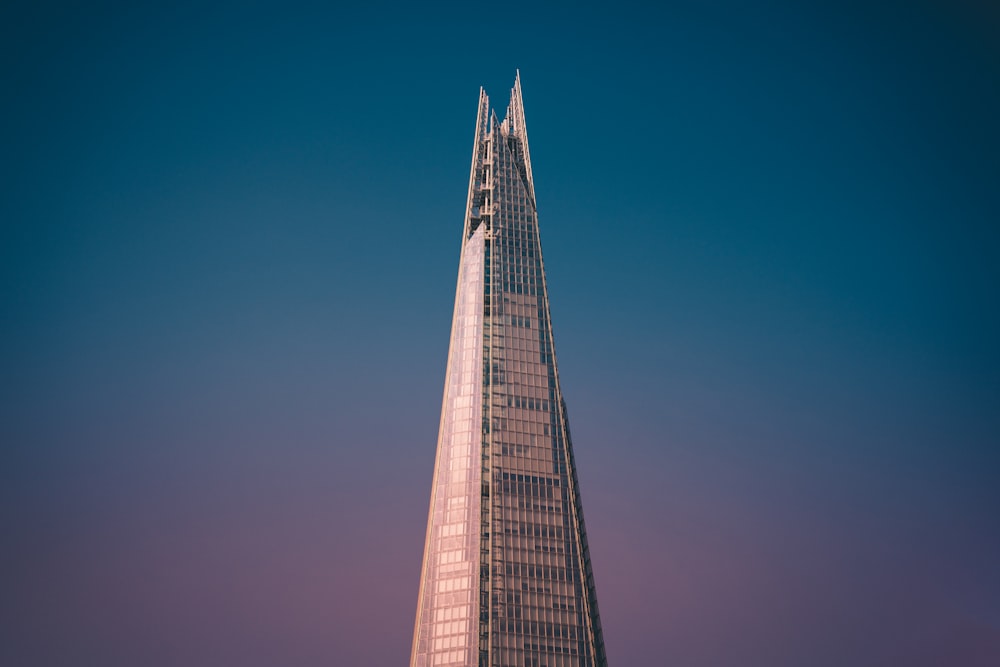 a tall building with a clear sky