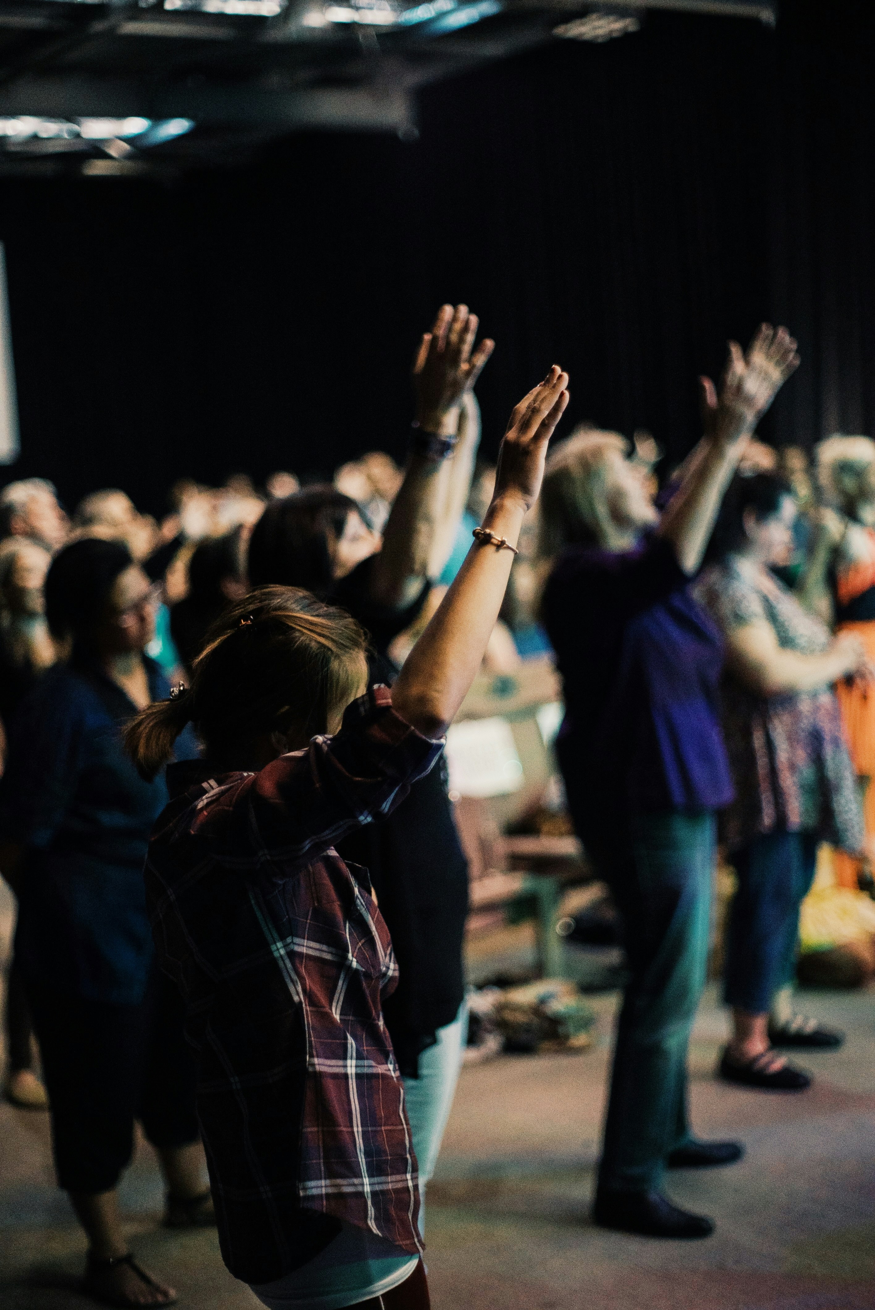 a group of people dancing
