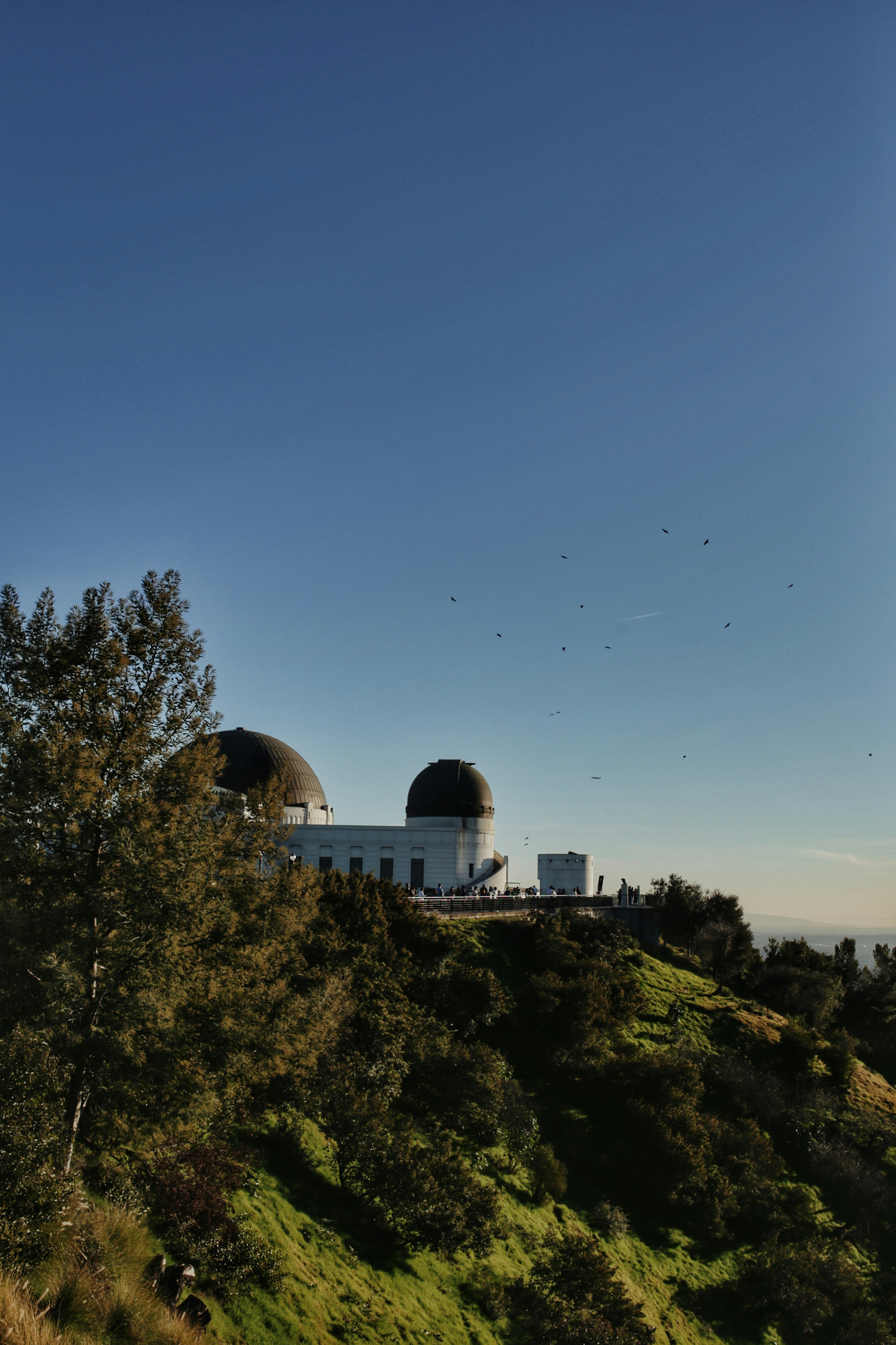 a building on a hill
