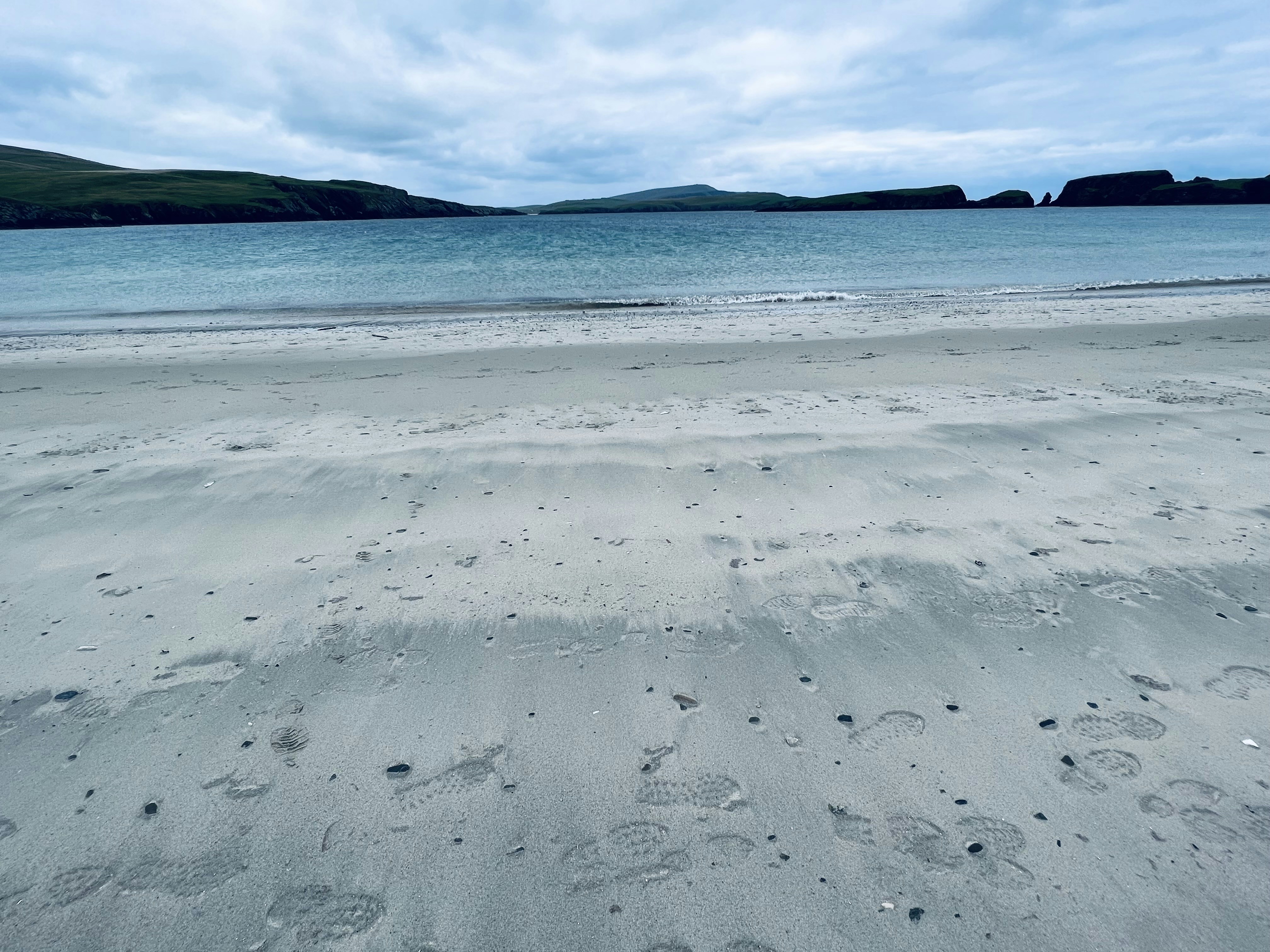 a beach with snow