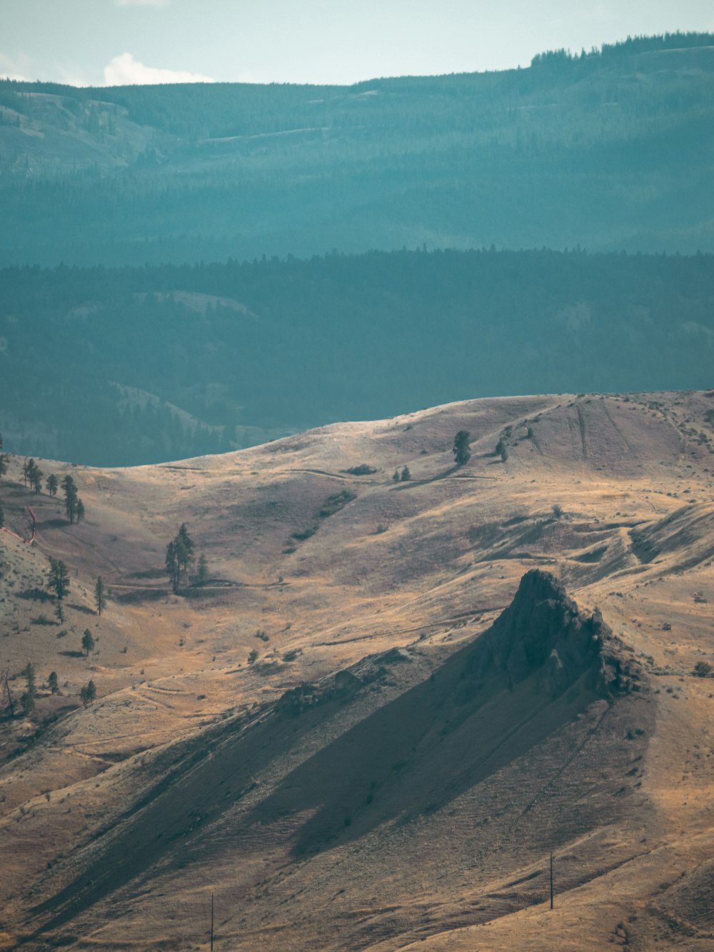 a large mountainous area