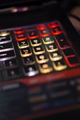 a close up of a keyboard
