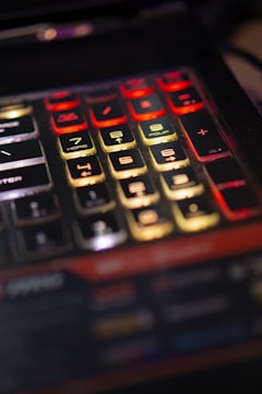a close up of a keyboard