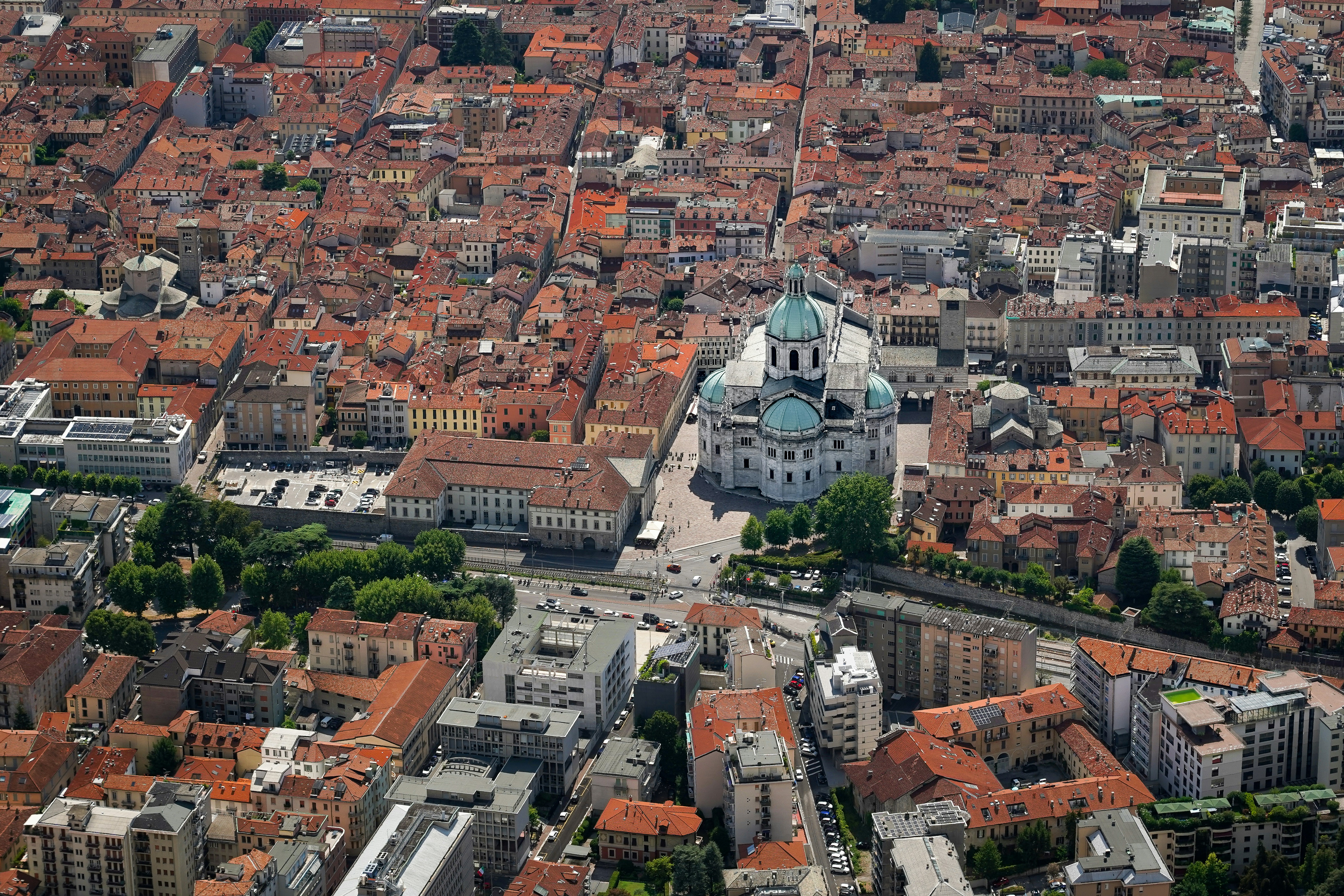 a large city with many buildings