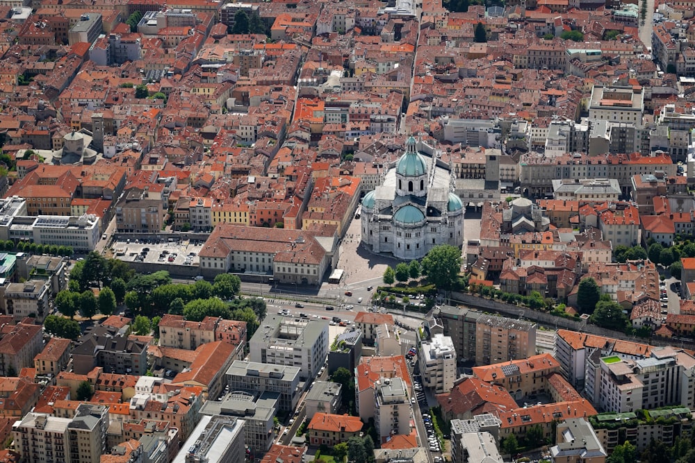 a large city with many buildings