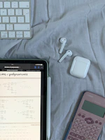 A digital study tool interface displaying interactive algebra exercises on a tablet screen.