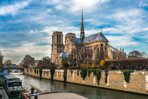 a castle with a moat