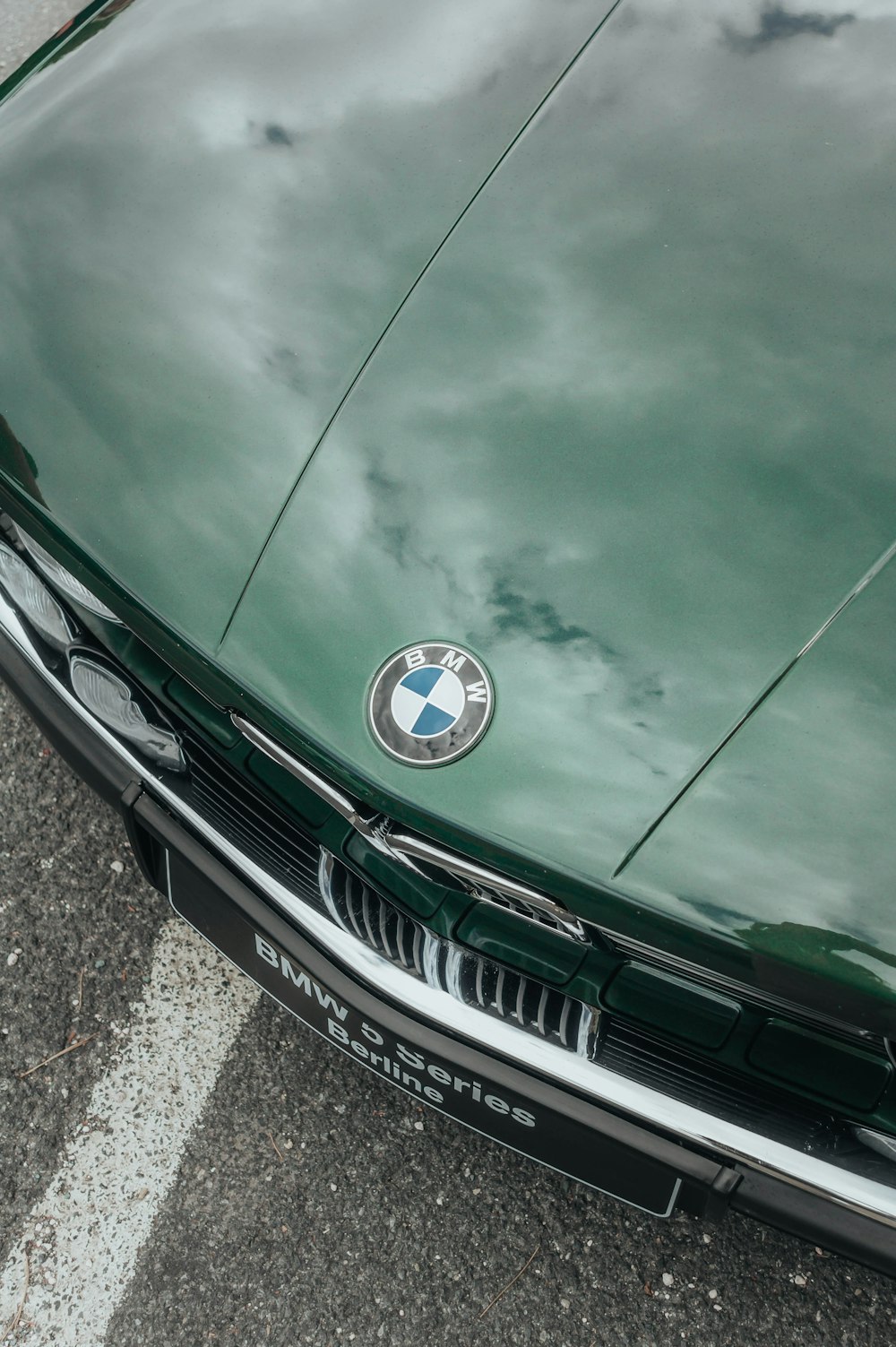 a car parked on a street