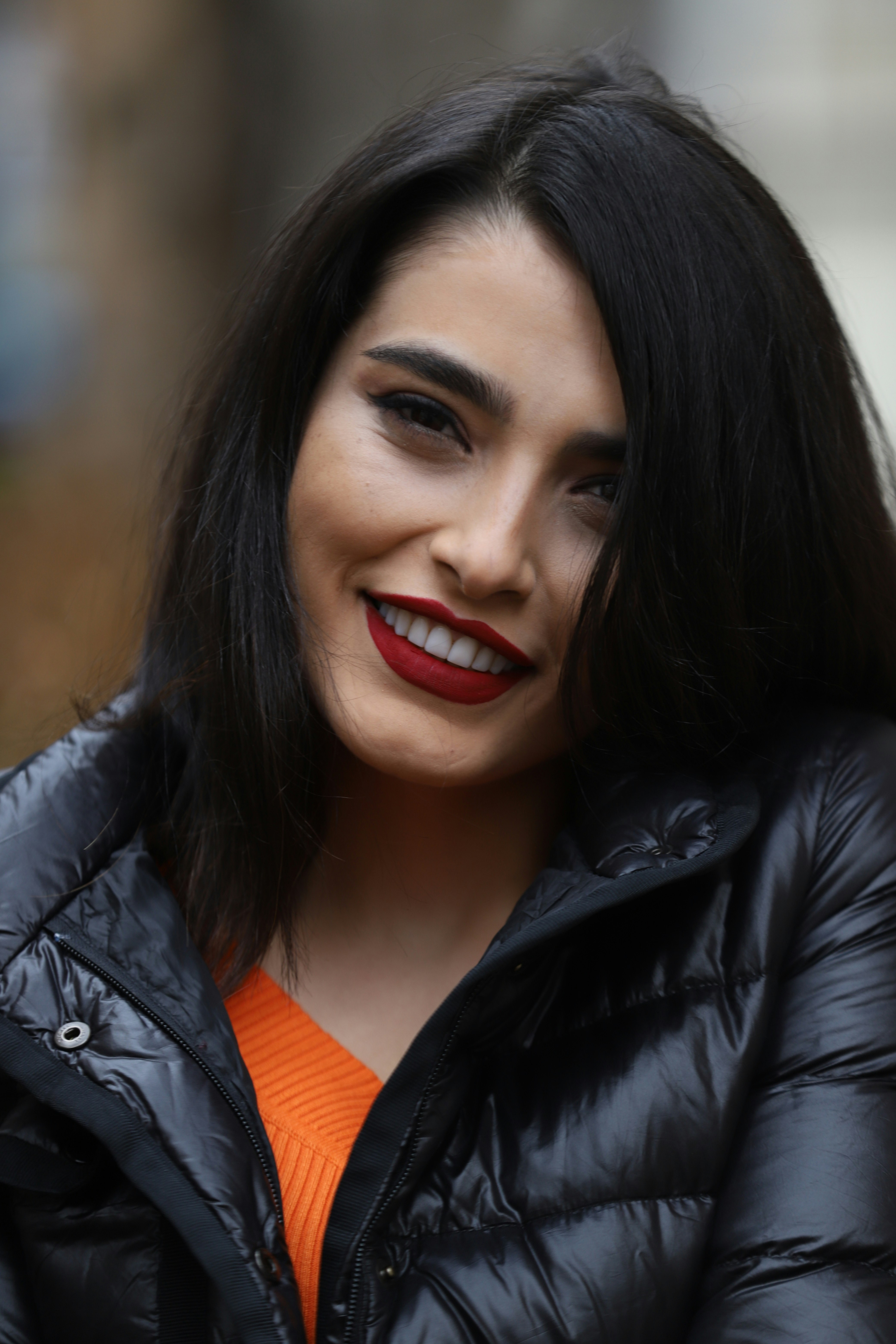 a woman with dark hair