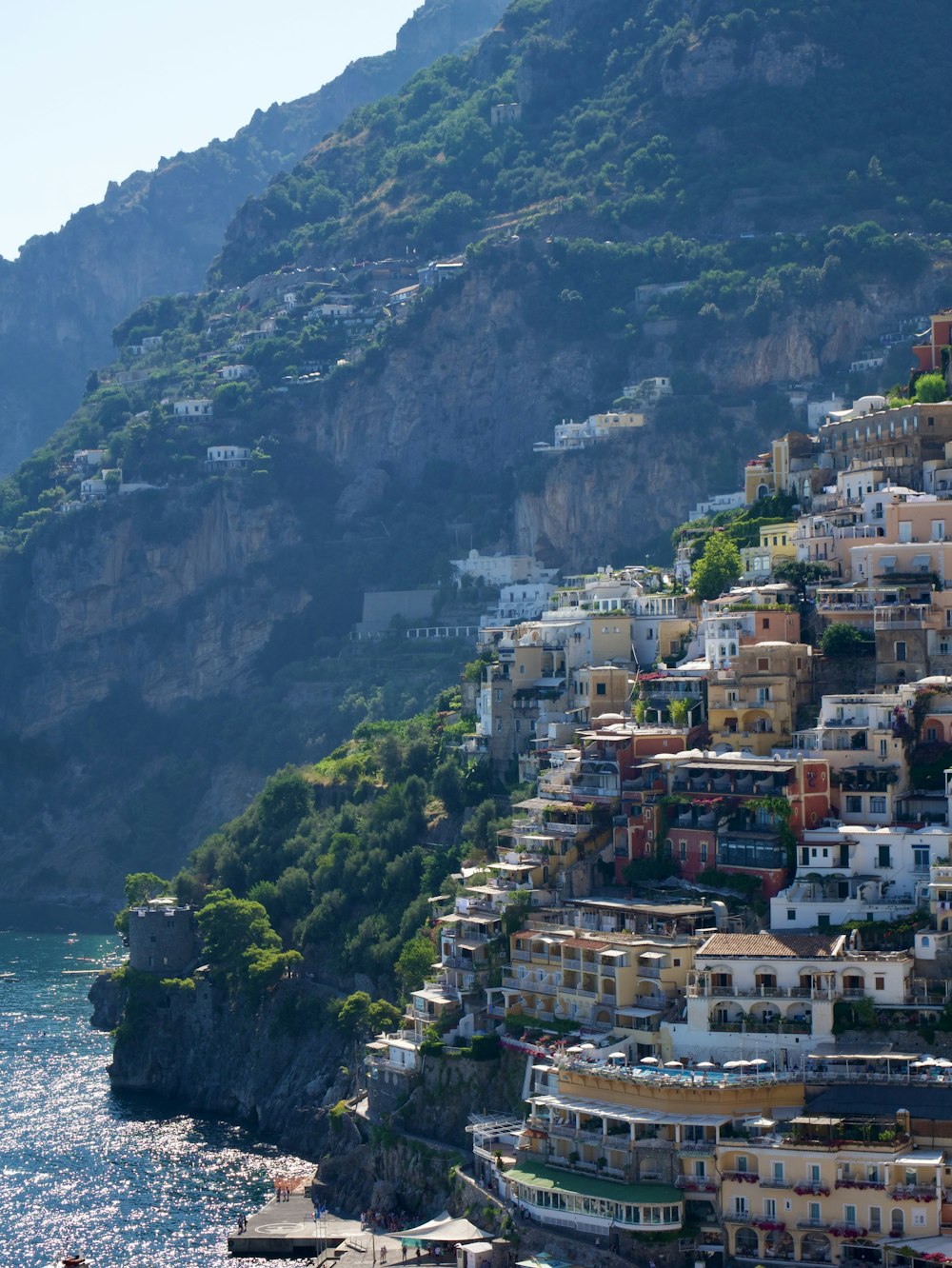 a city on the side of a mountain