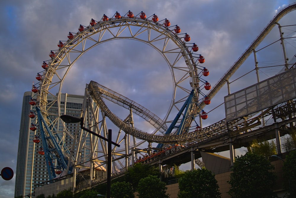 a large ferris wheel