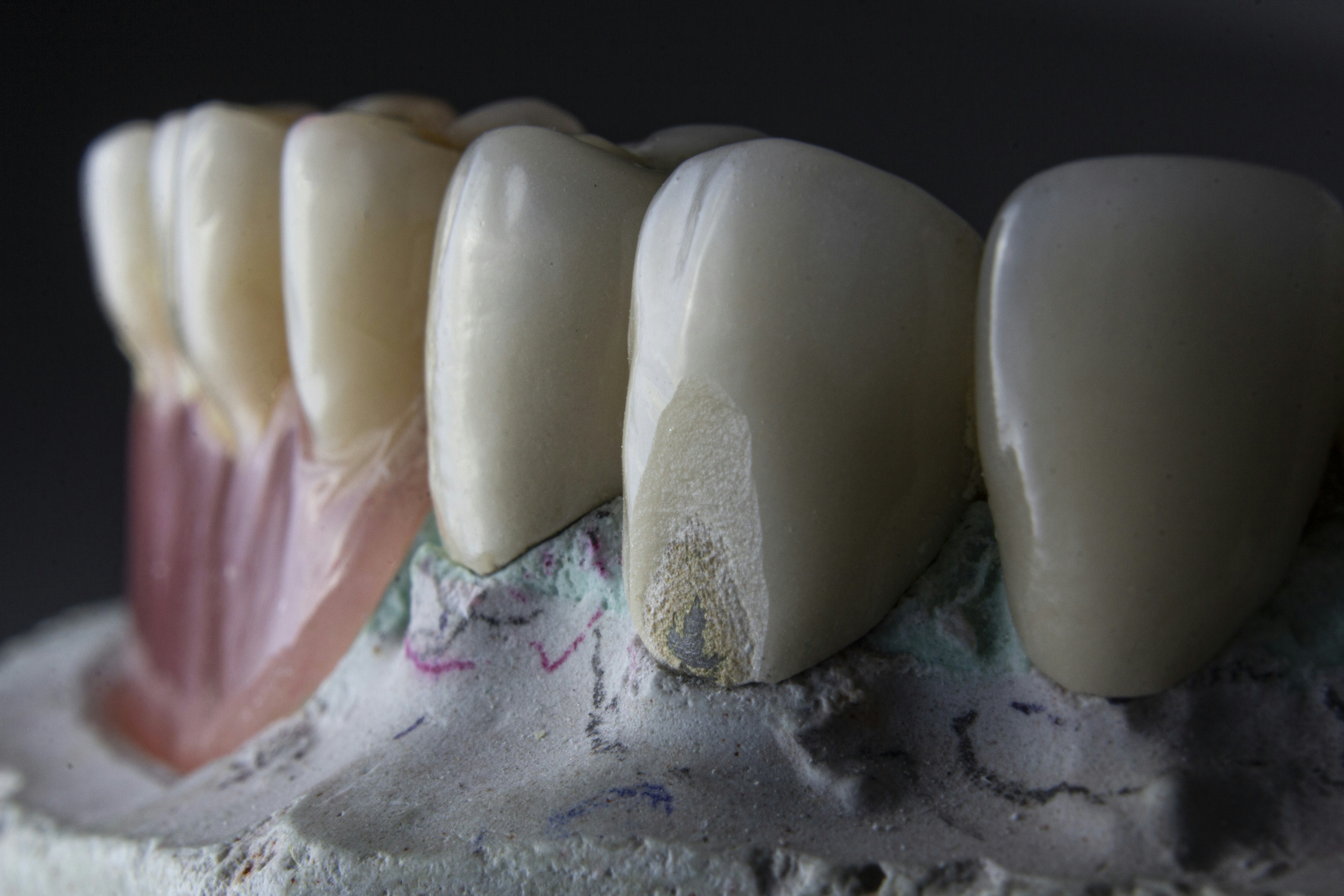 a group of white objects