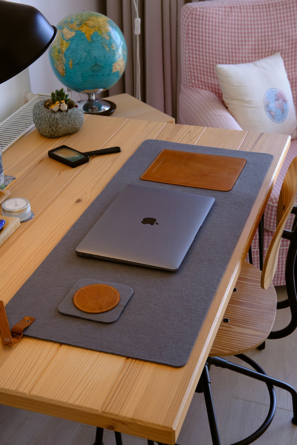 a laptop on a table